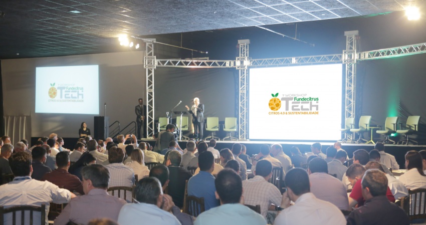1º Workshop FundecitrusTech reúne 320 pessoas para falar de tecnologias para a citricultura