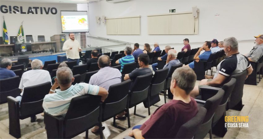 Palestras em Bauru (SP) e Turmalina (SP) reforçam a necessidade de manejo do greening