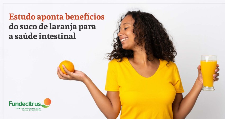 Estudo aponta benefícios do suco de laranja para a saúde intestinal